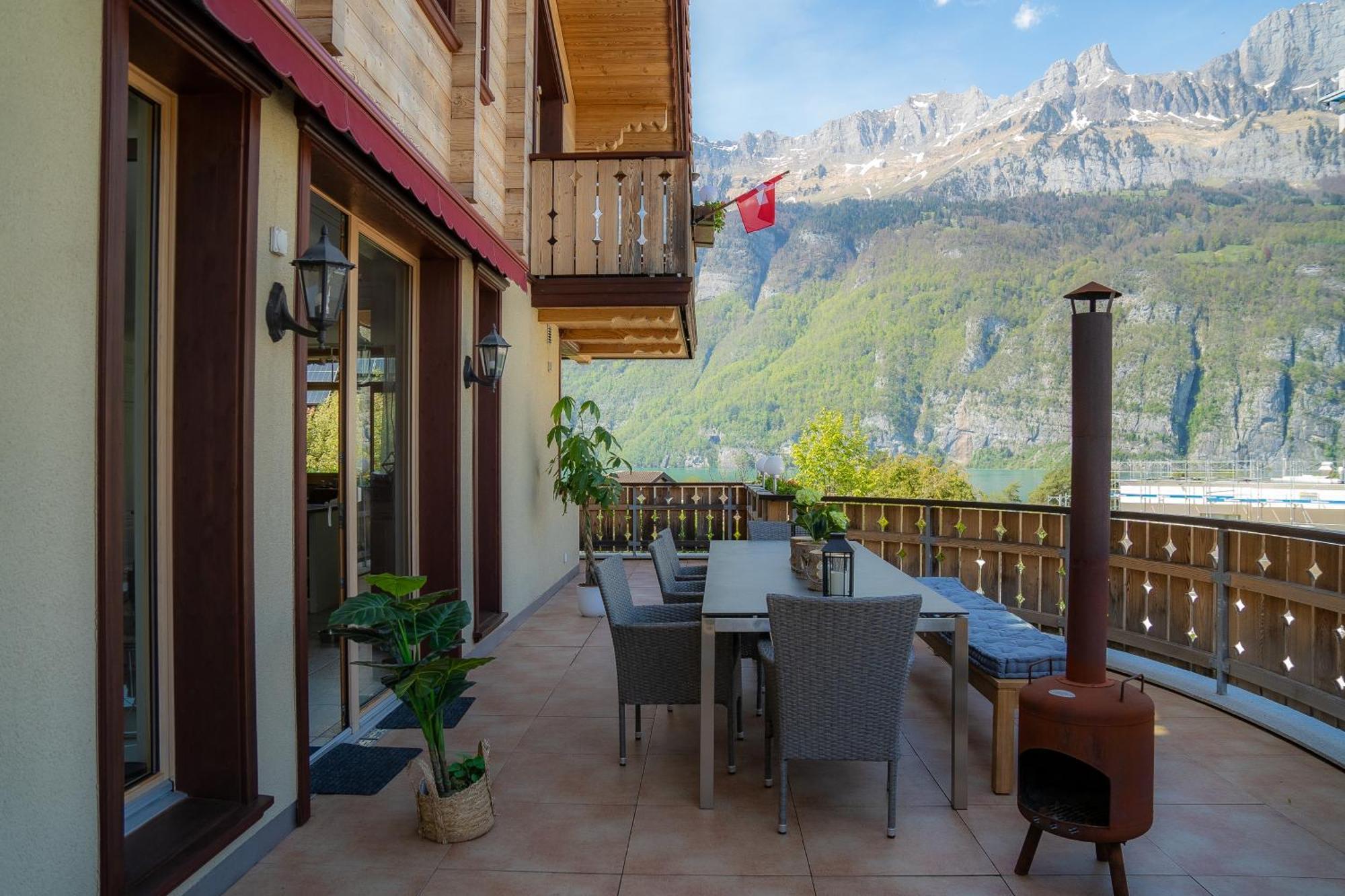 Doodle'S Amazing Chalet -Walensee - Flumserberg - Churfirsten - Heidiland - Pool - Sauna Mols Exterior foto