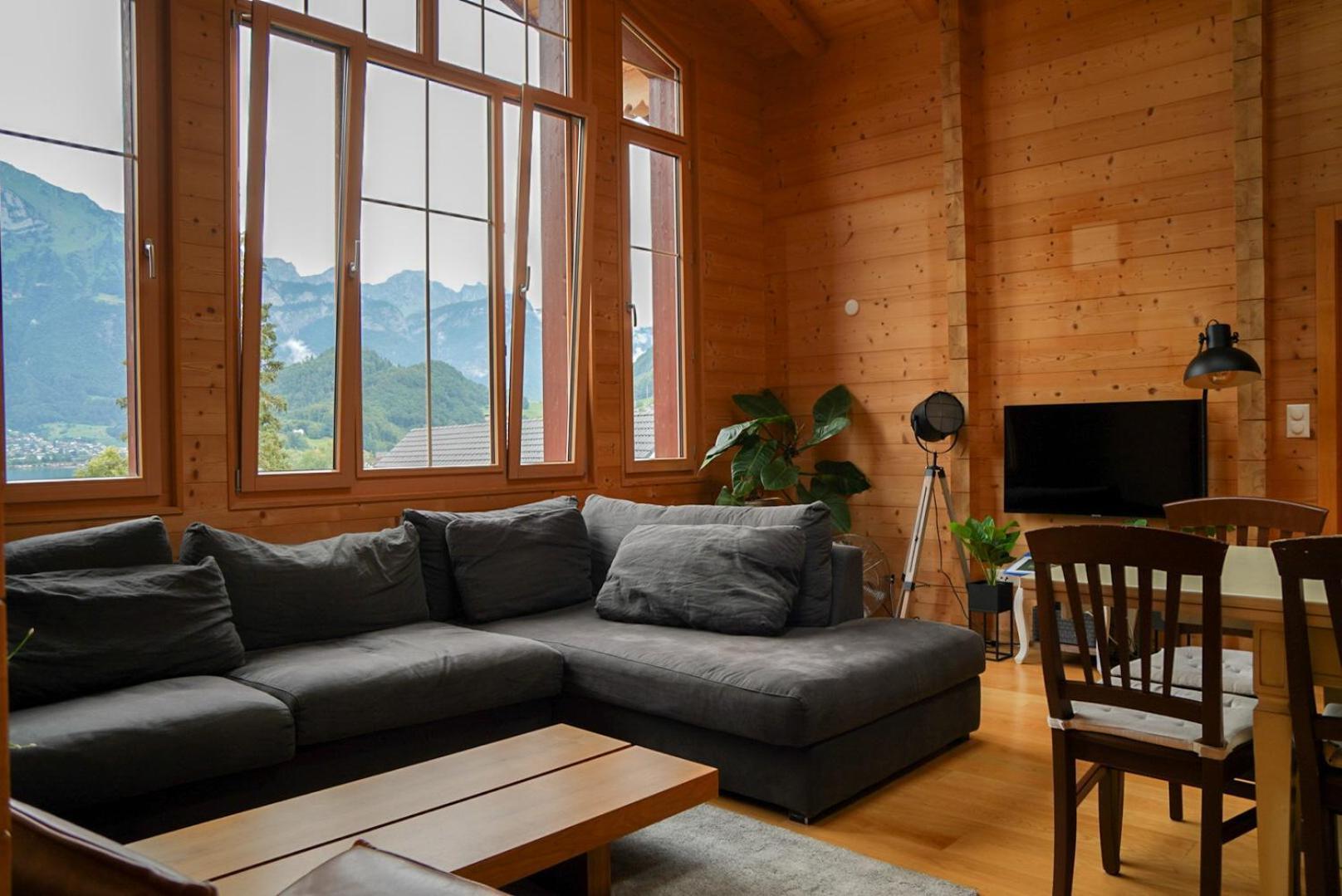 Doodle'S Amazing Chalet -Walensee - Flumserberg - Churfirsten - Heidiland - Pool - Sauna Mols Exterior foto