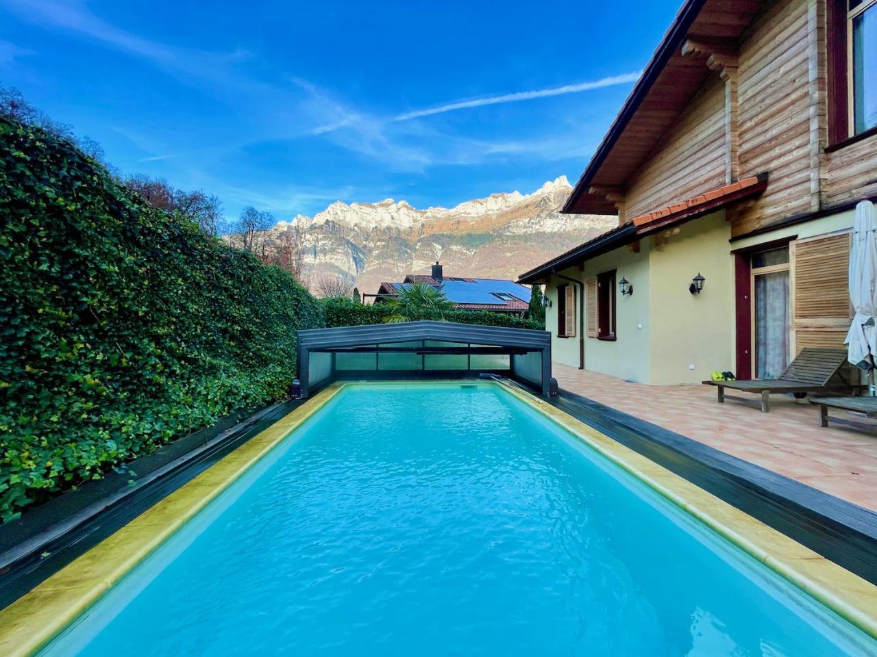 Doodle'S Amazing Chalet -Walensee - Flumserberg - Churfirsten - Heidiland - Pool - Sauna Mols Exterior foto